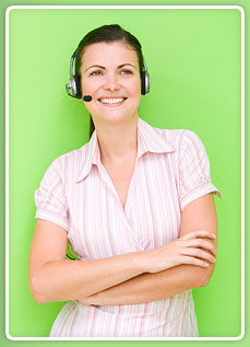 image of a receptionist